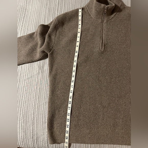 Abercrombie & Fitch soft A&F mens quarter zip waffle knitpullover sweater sz med - Picture 6 of 6